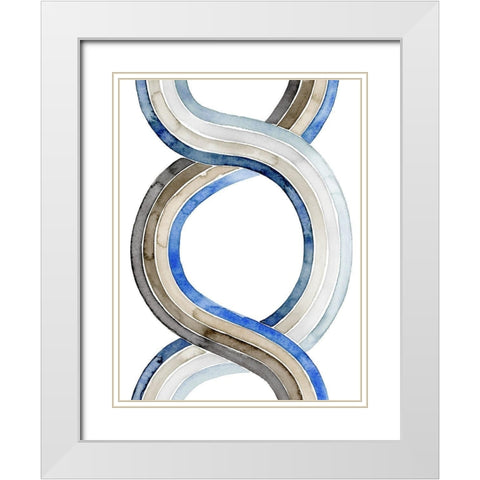 Natural Weaving II White Modern Wood Framed Art Print with Double Matting by Popp, Grace