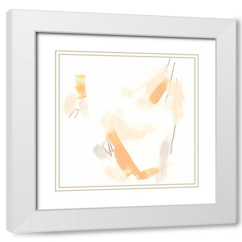Citrus Space IV White Modern Wood Framed Art Print with Double Matting by Vess, June Erica