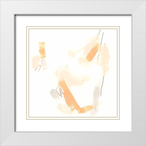 Citrus Space IV White Modern Wood Framed Art Print with Double Matting by Vess, June Erica