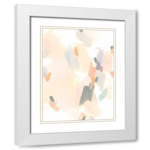Cascade Rhythm II White Modern Wood Framed Art Print with Double Matting by Vess, June Erica