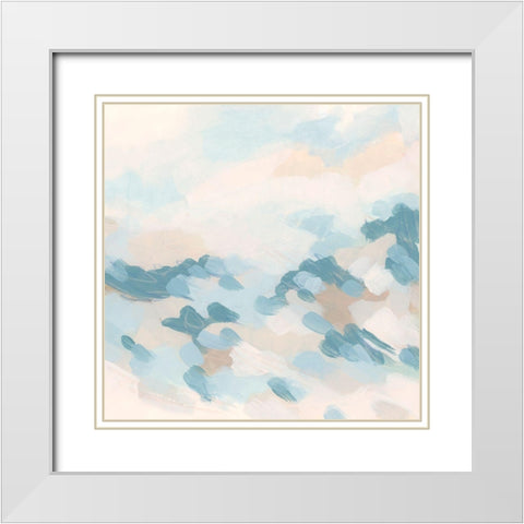 Dappled Surf II White Modern Wood Framed Art Print with Double Matting by Vess, June Erica