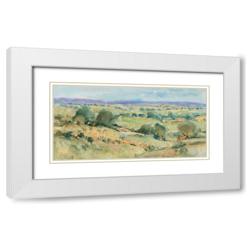 Soft Lavender Sky I White Modern Wood Framed Art Print with Double Matting by OToole, Tim