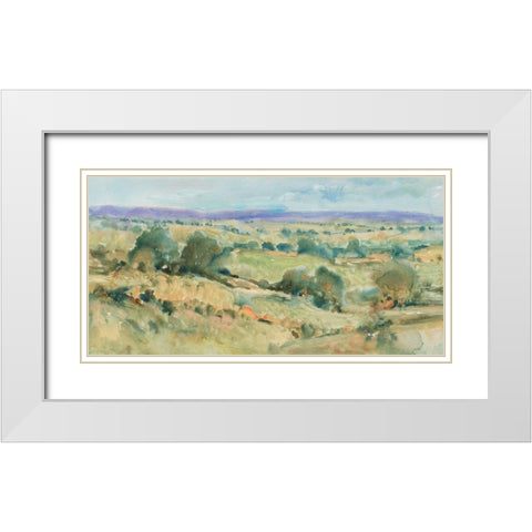 Soft Lavender Sky I White Modern Wood Framed Art Print with Double Matting by OToole, Tim
