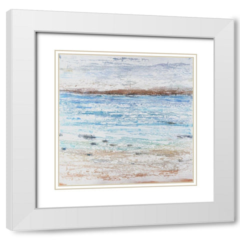 Coastal Seascape II White Modern Wood Framed Art Print with Double Matting by OToole, Tim