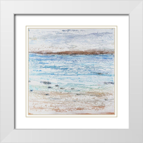 Coastal Seascape II White Modern Wood Framed Art Print with Double Matting by OToole, Tim