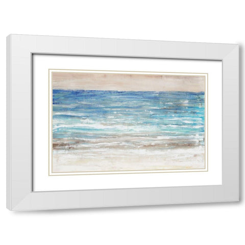 Choppy Water I White Modern Wood Framed Art Print with Double Matting by OToole, Tim