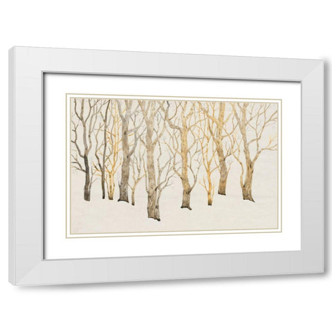 Bare Trees I White Modern Wood Framed Art Print with Double Matting by OToole, Tim