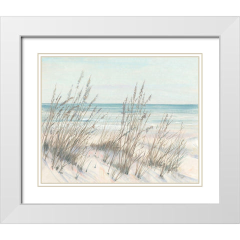 Beach Grass I White Modern Wood Framed Art Print with Double Matting by OToole, Tim