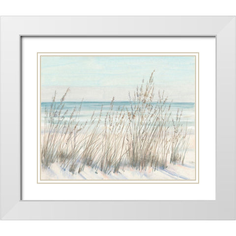 Beach Grass II White Modern Wood Framed Art Print with Double Matting by OToole, Tim