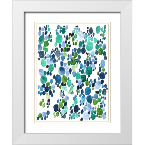 Sea Glass Spirit II White Modern Wood Framed Art Print with Double Matting by Moore, Regina