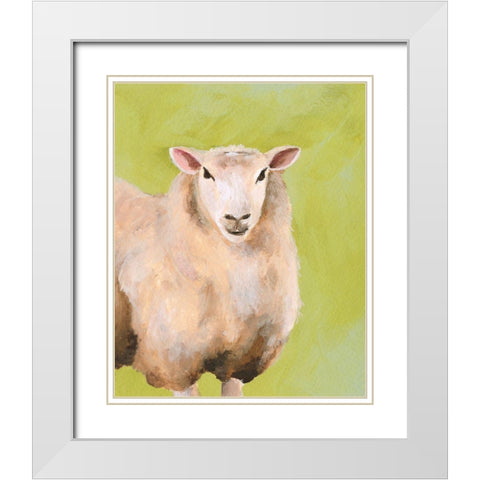 Farm Buds I White Modern Wood Framed Art Print with Double Matting by Moore, Regina