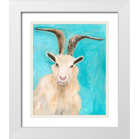 Farm Buds II White Modern Wood Framed Art Print with Double Matting by Moore, Regina