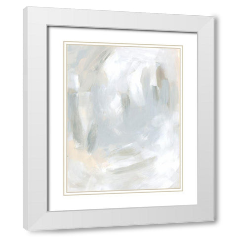 Tonal Impulse II White Modern Wood Framed Art Print with Double Matting by Vess, June Erica
