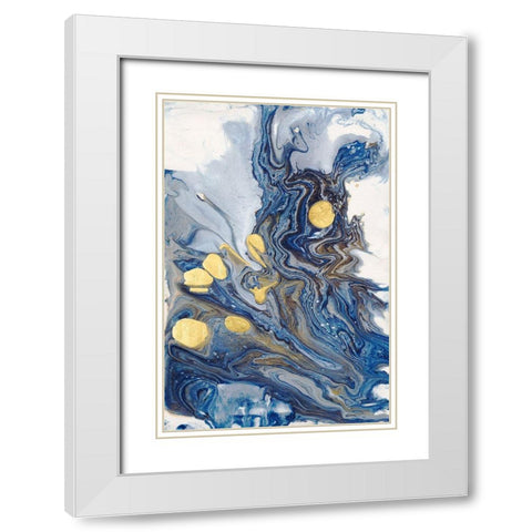 Awaken Heart I White Modern Wood Framed Art Print with Double Matting by Bramma, Lila