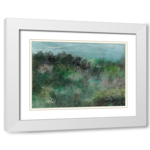 Waking I White Modern Wood Framed Art Print with Double Matting by Bramma, Lila