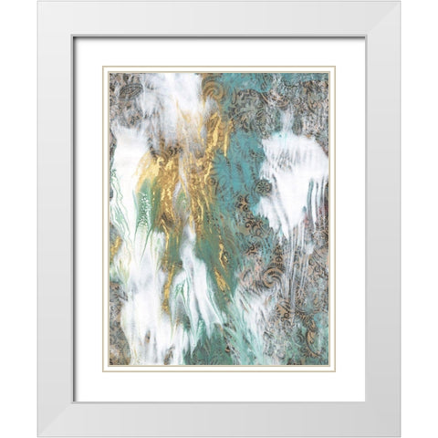 Ancient Teachings II White Modern Wood Framed Art Print with Double Matting by Bramma, Lila