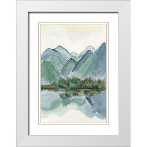 Be Clear to Reflect I White Modern Wood Framed Art Print with Double Matting by Bramma, Lila