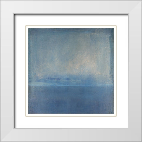 Evening Shore I White Modern Wood Framed Art Print with Double Matting by OToole, Tim