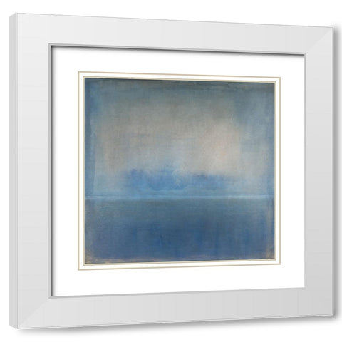 Evening Shore II White Modern Wood Framed Art Print with Double Matting by OToole, Tim