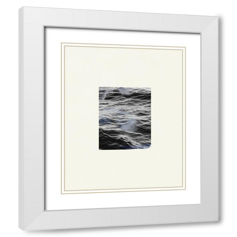 The Calm Cove II White Modern Wood Framed Art Print with Double Matting by Wang, Melissa