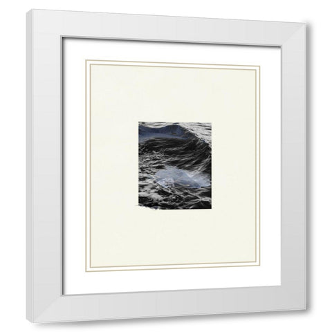 The Calm Cove III White Modern Wood Framed Art Print with Double Matting by Wang, Melissa