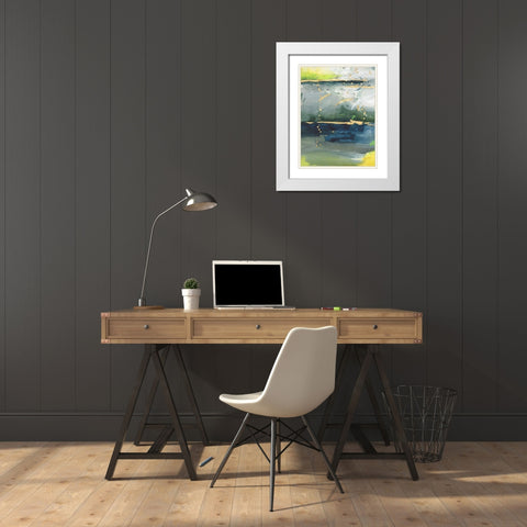 Coming Ashore I White Modern Wood Framed Art Print with Double Matting by Combs, Joyce