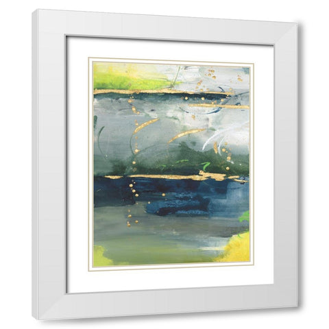 Coming Ashore I White Modern Wood Framed Art Print with Double Matting by Combs, Joyce
