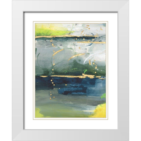 Coming Ashore I White Modern Wood Framed Art Print with Double Matting by Combs, Joyce