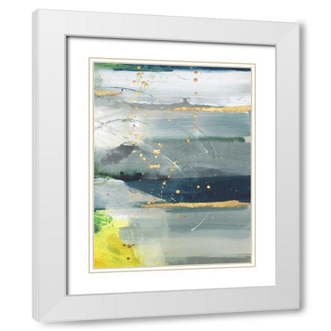 Coming Ashore II White Modern Wood Framed Art Print with Double Matting by Combs, Joyce
