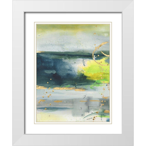 Coming Ashore IV White Modern Wood Framed Art Print with Double Matting by Combs, Joyce
