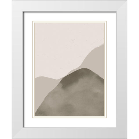 Cloud Kiss I White Modern Wood Framed Art Print with Double Matting by Barnes, Victoria