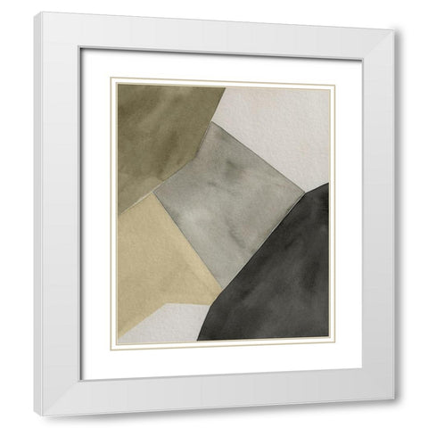 Tectonic Shift I White Modern Wood Framed Art Print with Double Matting by Popp, Grace