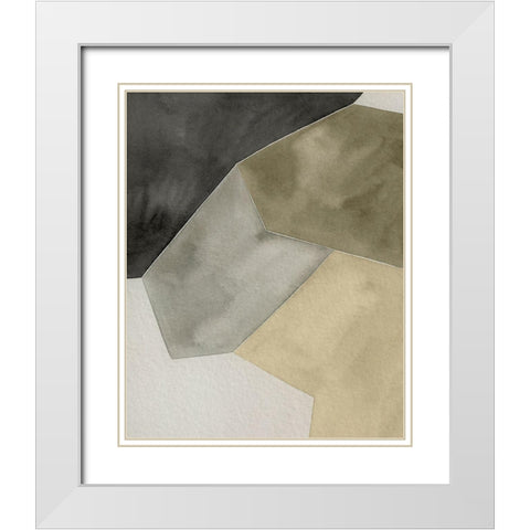 Tectonic Shift II White Modern Wood Framed Art Print with Double Matting by Popp, Grace