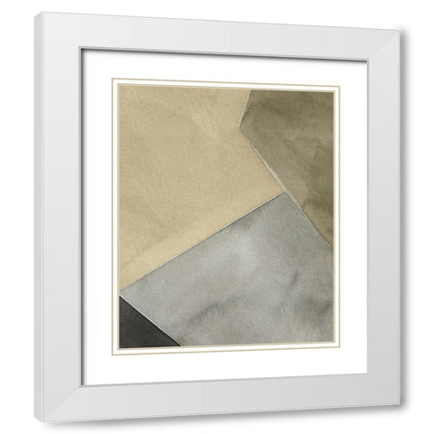 Tectonic Shift III White Modern Wood Framed Art Print with Double Matting by Popp, Grace