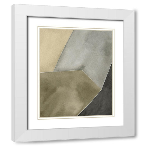Tectonic Shift IV White Modern Wood Framed Art Print with Double Matting by Popp, Grace