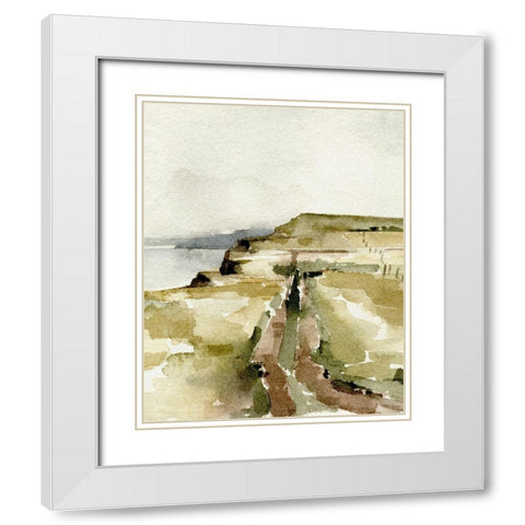 North Sea Coast II White Modern Wood Framed Art Print with Double Matting by Caroline, Emma