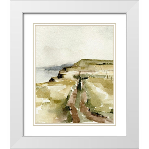 North Sea Coast II White Modern Wood Framed Art Print with Double Matting by Caroline, Emma