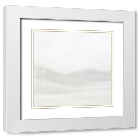 White Sand Storm I White Modern Wood Framed Art Print with Double Matting by Popp, Grace