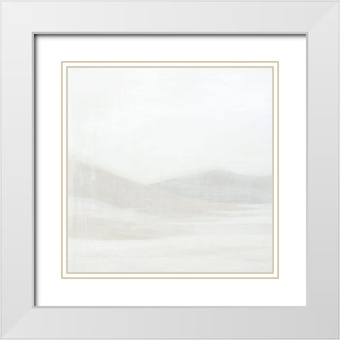 White Sand Storm I White Modern Wood Framed Art Print with Double Matting by Popp, Grace