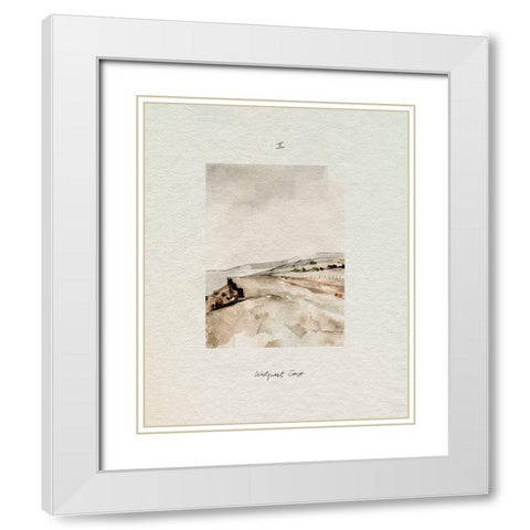 Westport Coast II White Modern Wood Framed Art Print with Double Matting by Caroline, Emma