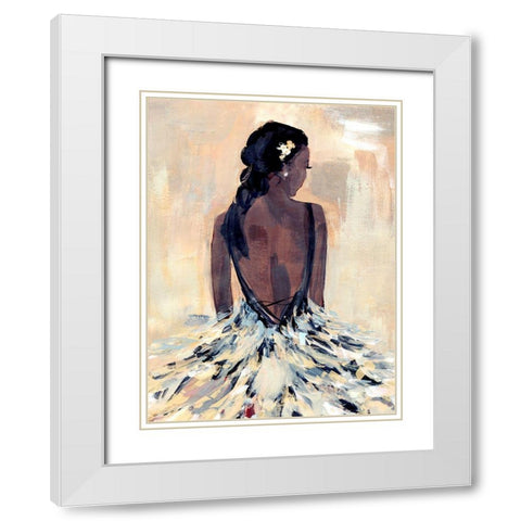 To the Gala I White Modern Wood Framed Art Print with Double Matting by Warren, Annie