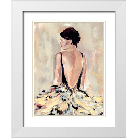 To the Gala II White Modern Wood Framed Art Print with Double Matting by Warren, Annie