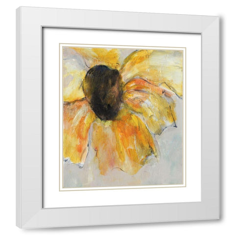 Sunny Days I White Modern Wood Framed Art Print with Double Matting by Combs, Joyce