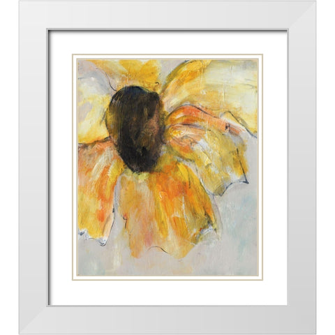 Sunny Days I White Modern Wood Framed Art Print with Double Matting by Combs, Joyce