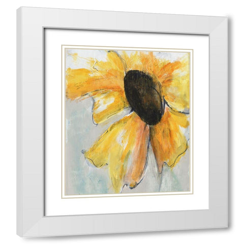 Sunny Days II White Modern Wood Framed Art Print with Double Matting by Combs, Joyce