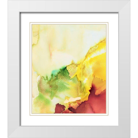 Closeness II White Modern Wood Framed Art Print with Double Matting by Combs, Joyce