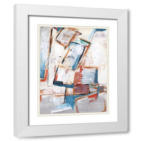 Rear View Mirror I White Modern Wood Framed Art Print with Double Matting by Harper, Ethan
