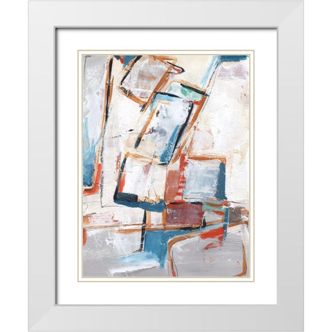 Rear View Mirror I White Modern Wood Framed Art Print with Double Matting by Harper, Ethan