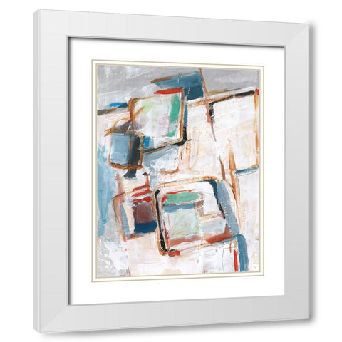 Rear View Mirror II White Modern Wood Framed Art Print with Double Matting by Harper, Ethan