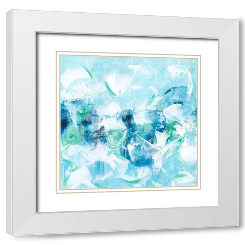 Abstract Cloud Cover II White Modern Wood Framed Art Print with Double Matting by Harper, Ethan